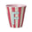 Melamine Cup - F - Pink - Stripes van Rice | Kids Conceptstore Le Fanfare
