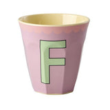 Melamine Cup - F - Vintage - Lavender van Rice | Kids Conceptstore Le Fanfare