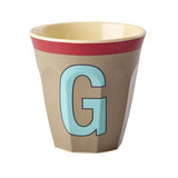 Melamine Cup - G - Vintage - Dark Beige van Rice | Kids Conceptstore Le Fanfare