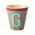 Melamine Cup - G - Vintage - Dark Beige van Rice | Kids Conceptstore Le Fanfare