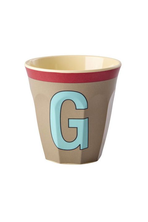 Melamine Cup - G - Vintage - Dark Beige van Rice | Kids Conceptstore Le Fanfare