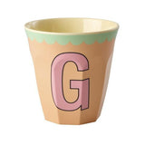 Melamine Cup - G - Vintage - Peach van Rice | Kids Conceptstore Le Fanfare