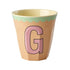 Melamine Cup - G - Vintage - Peach van Rice | Kids Conceptstore Le Fanfare