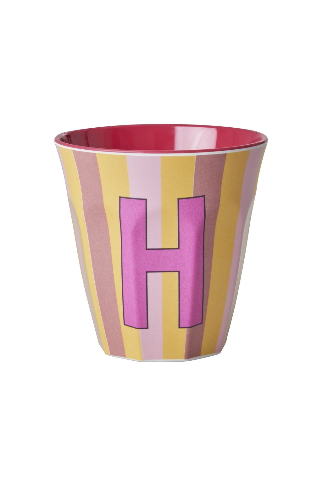 Melamine Cup - H - Multicolor Pink - Stripes van Rice | Kids Conceptstore Le Fanfare