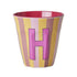 Melamine Cup - H - Multicolor Pink - Stripes van Rice | Kids Conceptstore Le Fanfare