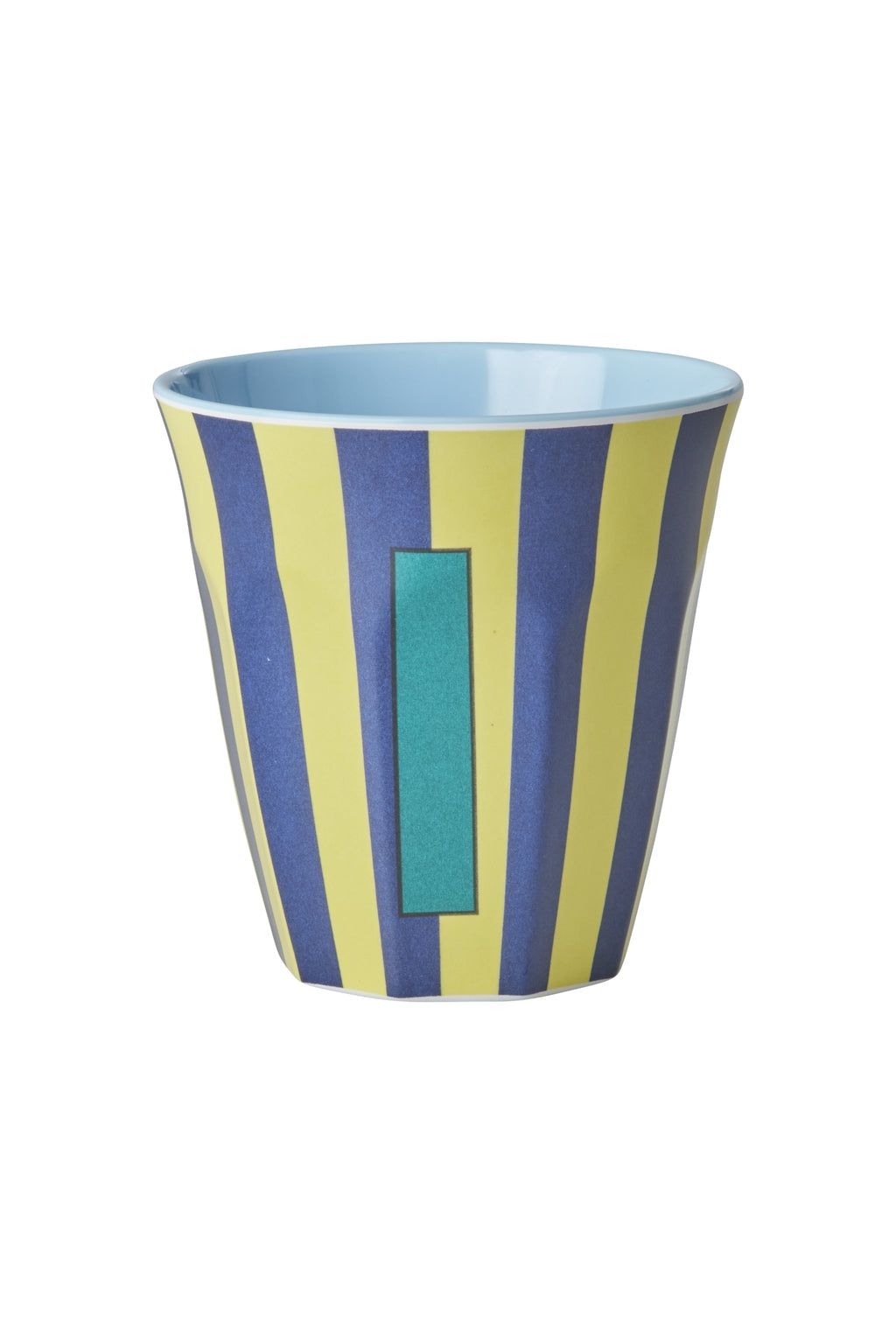 Melamine Cup - I - Multicolor Blue - Stripes van Rice | Kids Conceptstore Le Fanfare