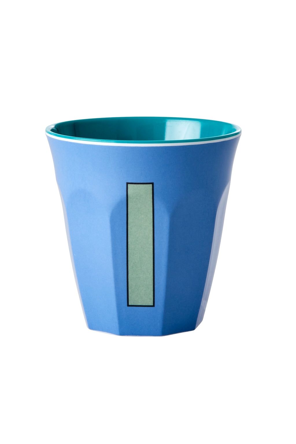 Melamine Cup - I - New Dusty Blue van Rice | Kids Conceptstore Le Fanfare