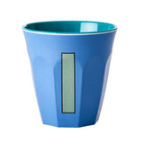 Melamine Cup - I - New Dusty Blue van Rice | Kids Conceptstore Le Fanfare