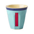 Melamine Cup - I - Vintage - Mint van Rice | Kids Conceptstore Le Fanfare