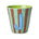 Melamine Cup - J - Mint - Stripes van Rice | Kids Conceptstore Le Fanfare