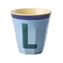 Melamine Cup - L - Vintage - Vintage Blue van Rice | Kids Conceptstore Le Fanfare
