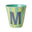 Melamine Cup - M - Green - Stripes van Rice | Kids Conceptstore Le Fanfare