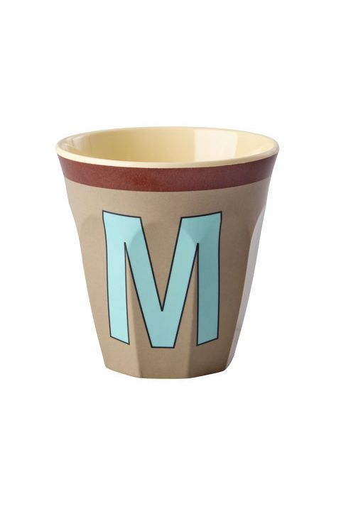 Melamine Cup - M - Vintage - Dark Beige van Rice | Kids Conceptstore Le Fanfare