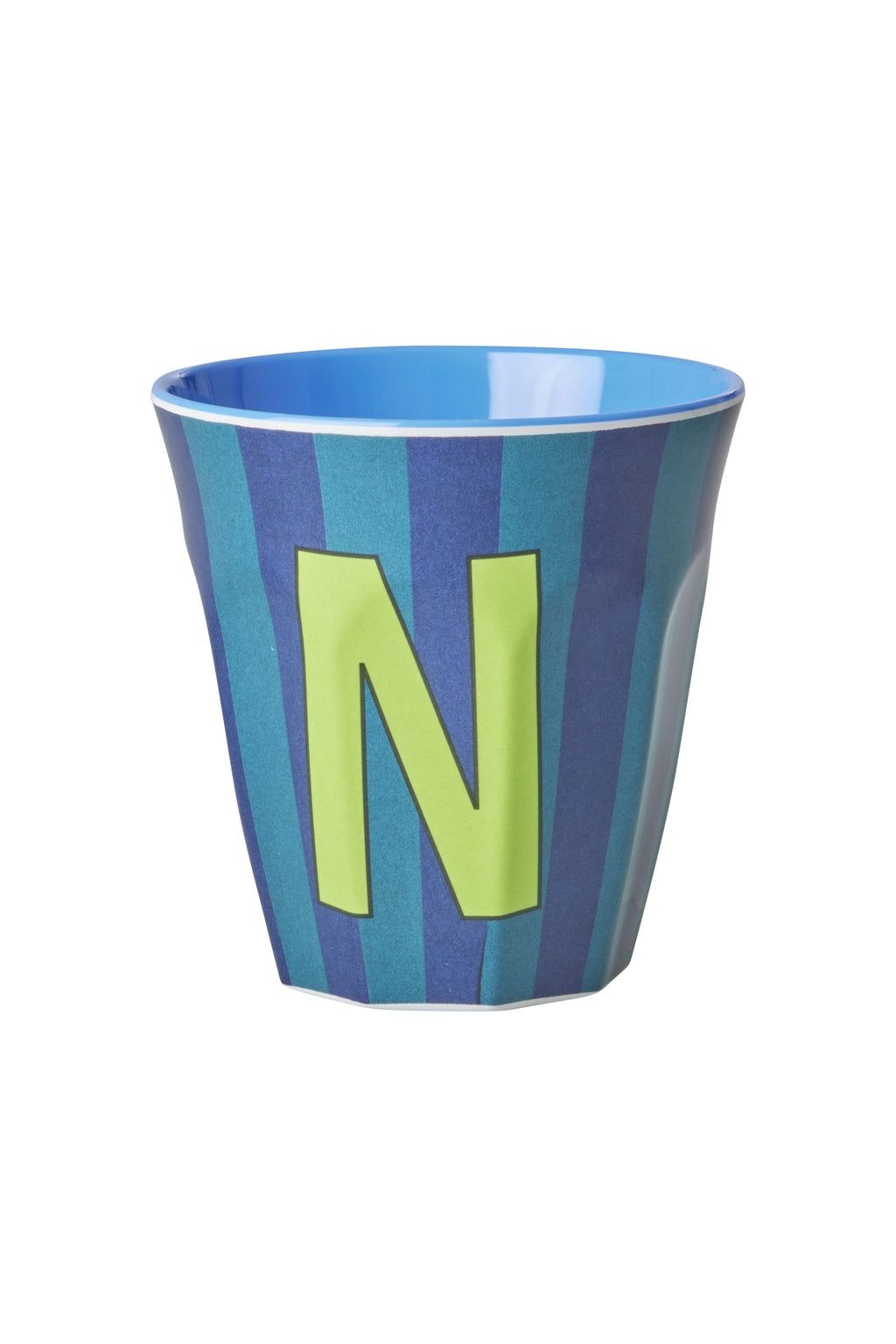 Melamine Cup - N - Multicolor Blue - Stripes van Rice | Kids Conceptstore Le Fanfare