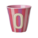 Melamine Cup - O - Multicolor Pink - Stripes van Rice | Kids Conceptstore Le Fanfare