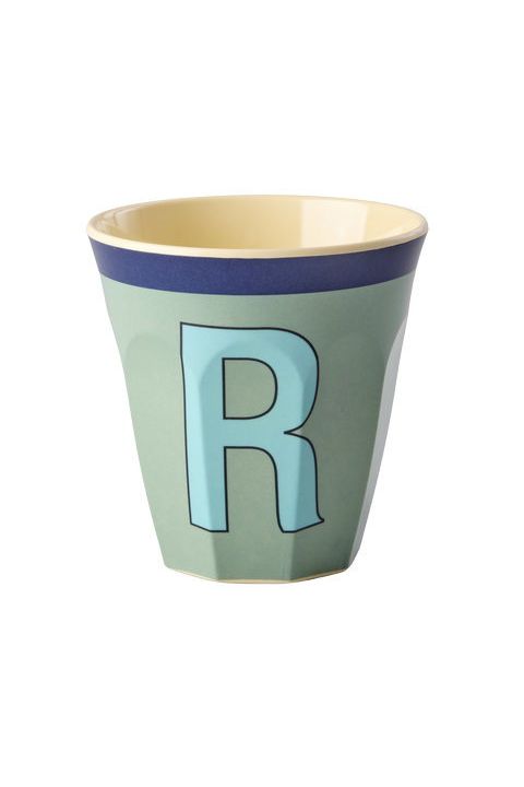 Melamine Cup - R - Vintage - Khaki van Rice | Kids Conceptstore Le Fanfare