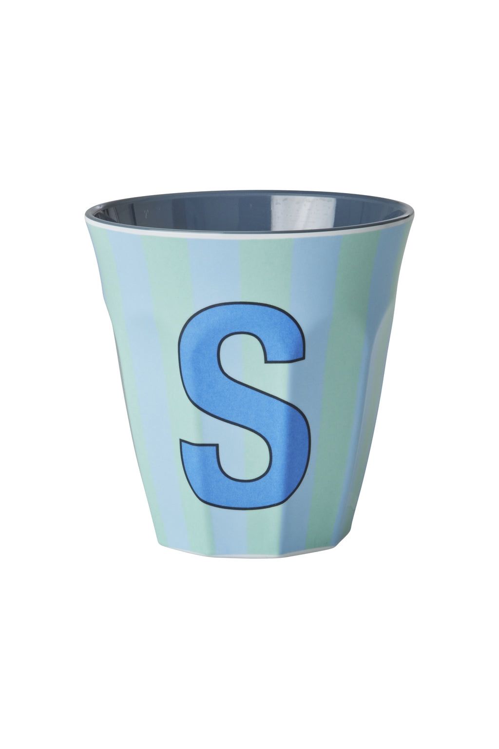 Melamine Cup - S - Blue - Stripes van Rice | Kids Conceptstore Le Fanfare