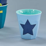 Melamine Cup - Star - Soft Blue van Rice | Kids Conceptstore Le Fanfare