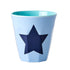 Melamine Cup - Star - Soft Blue van Rice | Kids Conceptstore Le Fanfare