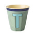 Melamine Cup - T - Vintage - Khaki van Rice | Kids Conceptstore Le Fanfare