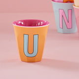 Melamine Cup - U - Apricot van Rice | Kids Conceptstore Le Fanfare