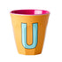 Melamine Cup - U - Apricot van Rice | Kids Conceptstore Le Fanfare
