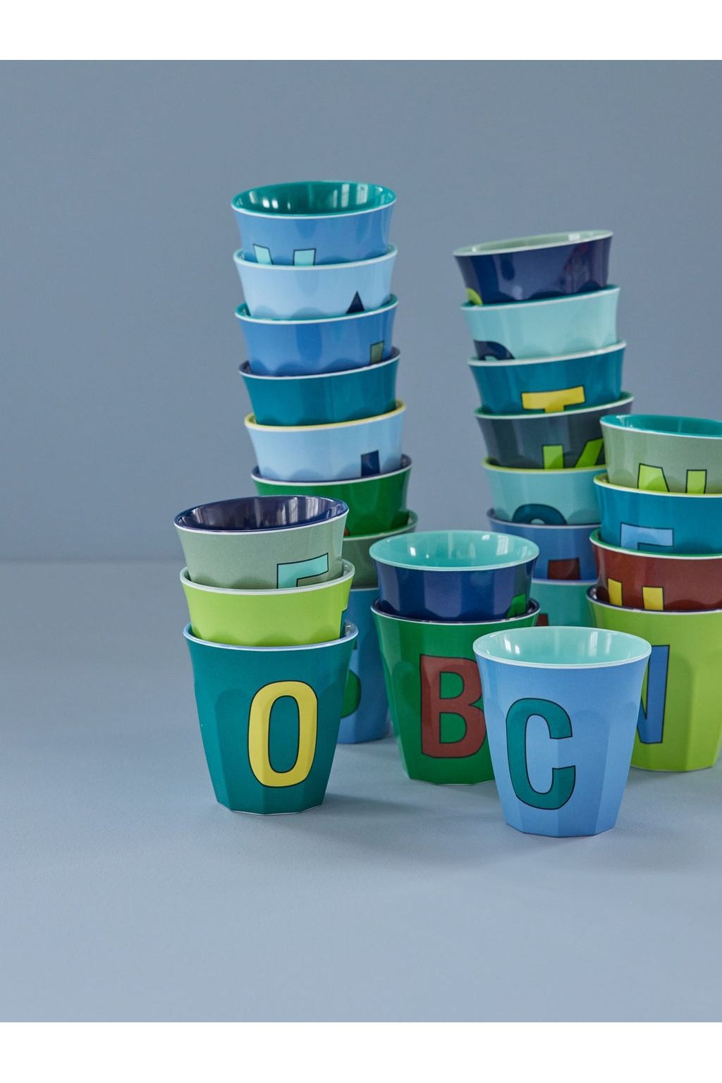 Melamine Cup - U - Mint van Rice | Kids Conceptstore Le Fanfare