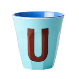 Melamine Cup - U - Mint van Rice | Kids Conceptstore Le Fanfare