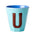 Melamine Cup - U - Mint van Rice | Kids Conceptstore Le Fanfare