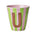 Melamine Cup - U - Pink - Stripes van Rice | Kids Conceptstore Le Fanfare