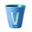Melamine Cup - V - New Dusty Blue van Rice | Kids Conceptstore Le Fanfare
