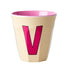 Melamine Cup - V - Soft Yellow van Rice | Kids Conceptstore Le Fanfare