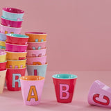 Melamine Cup - V - Soft Yellow van Rice | Kids Conceptstore Le Fanfare