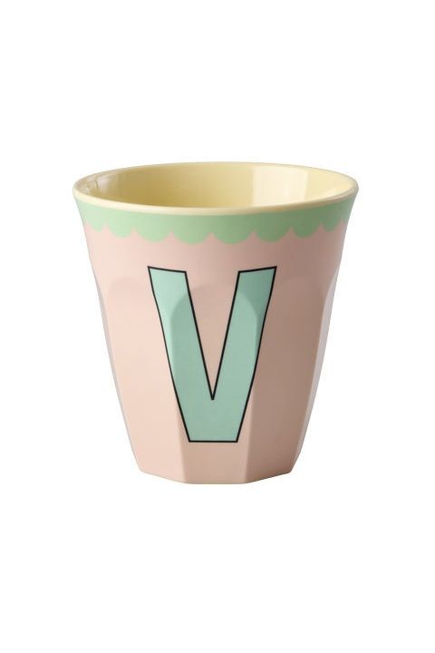 Melamine Cup - V - Vintage - Soft Pink van Rice | Kids Conceptstore Le Fanfare