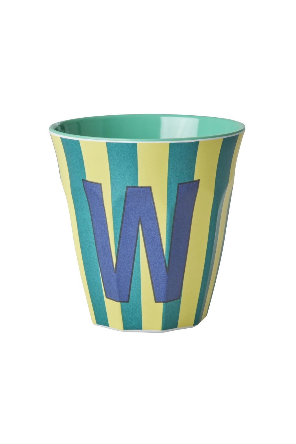 Melamine Cup - W - Multicolor Blue - Stripes van Rice | Kids Conceptstore Le Fanfare