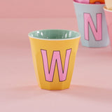 Melamine Cup - W - Yellow van Rice | Kids Conceptstore Le Fanfare