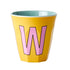 Melamine Cup - W - Yellow van Rice | Kids Conceptstore Le Fanfare