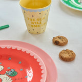 Melamine Cup with Cream Snoopy Print - Medium van Rice | Kids Conceptstore Le Fanfare