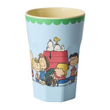 Melamine Cup with Soft Blue Snoopy Print - Tall van Rice | Kids Conceptstore Le Fanfare
