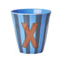 Melamine Cup - X - Multicolor Blue - Stripes van Rice | Kids Conceptstore Le Fanfare
