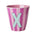Melamine Cup - X - Pink - Stripes van Rice | Kids Conceptstore Le Fanfare