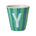 Melamine Cup - Y - Green - Stripes van Rice | Kids Conceptstore Le Fanfare