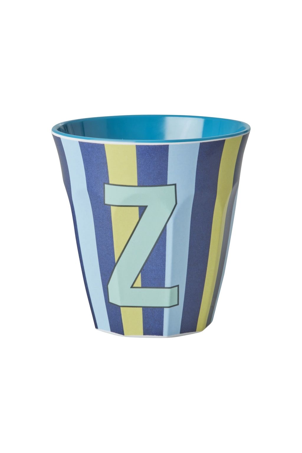 Melamine Cup - Z - Blue - Stripes van Rice | Kids Conceptstore Le Fanfare