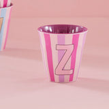 Melamine Cup - Z - Purple - Stripes van Rice | Kids Conceptstore Le Fanfare