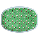 Melamine Rectangular Plate with Green Snoopy Print van Rice | Kids Conceptstore Le Fanfare