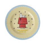 Melamine Side Plate with Cream Snoopy Print van Rice | Kids Conceptstore Le Fanfare