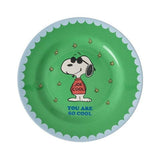 Melamine Side Plate with Green Snoopy Print van Rice | Kids Conceptstore Le Fanfare