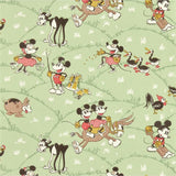 Mickey At The Farm - Macaron Green van Disney Home x Sanderson | Kids Conceptstore Le Fanfare