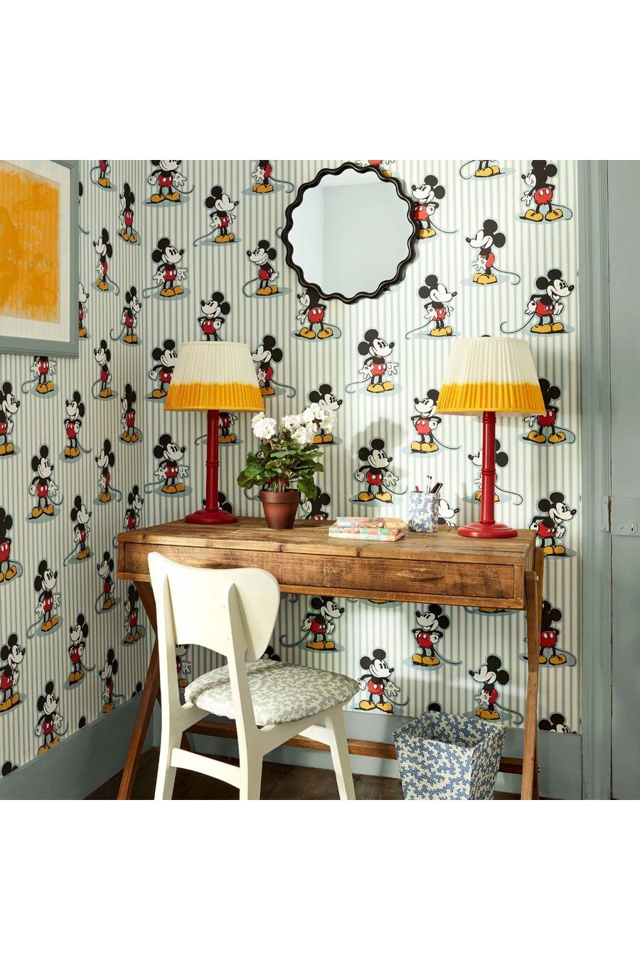 Mickey Stripe - Sea Salt van Disney Home x Sanderson | Kids Conceptstore Le Fanfare