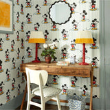 Mickey Stripe - Sea Salt van Disney Home x Sanderson | Kids Conceptstore Le Fanfare